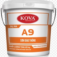 Sơn Giao Thông Hệ Nước A9-Màu Đỏ, Vàng 1kg